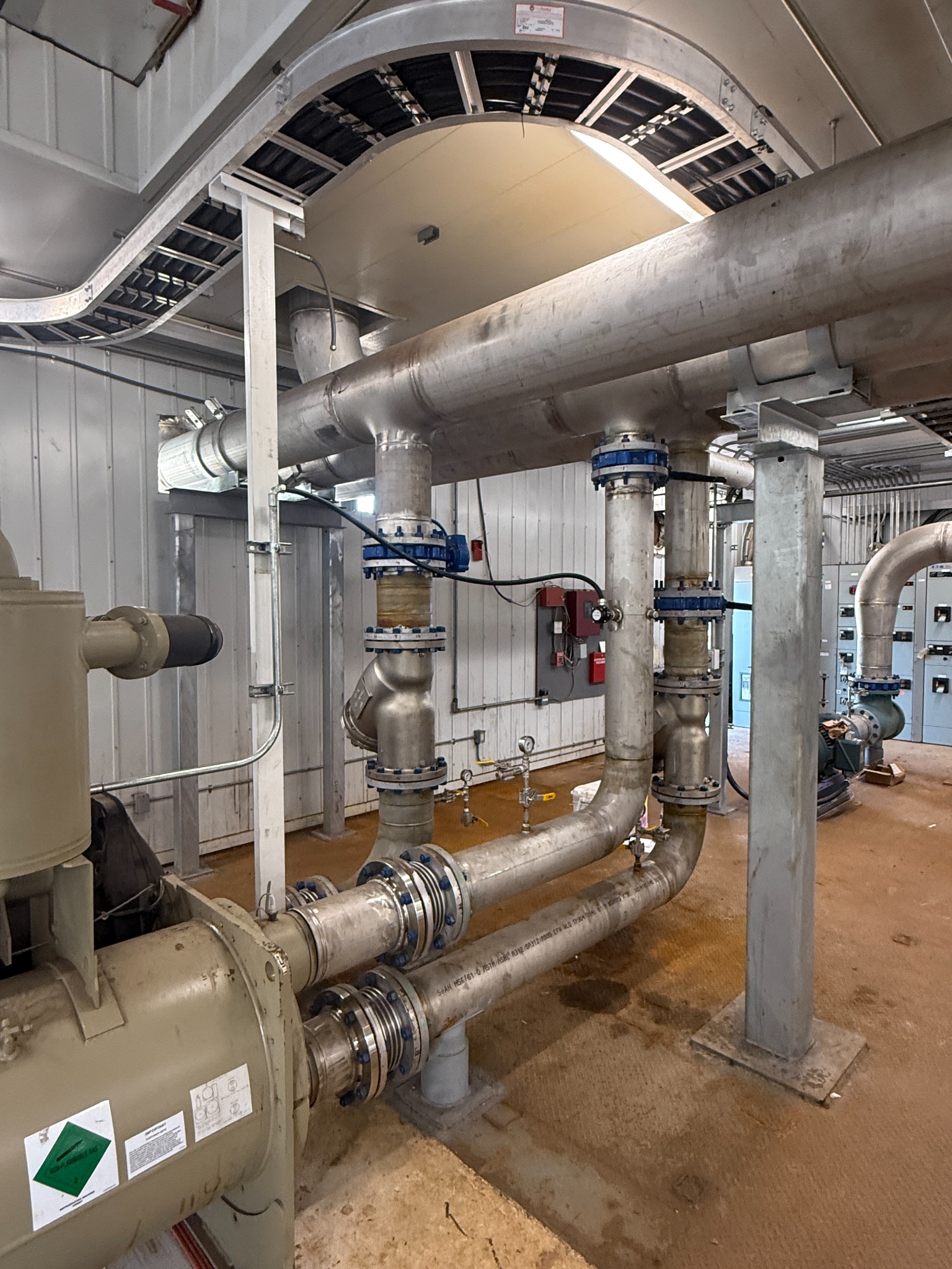 Industrial piping installed by Kerby Enterprises
